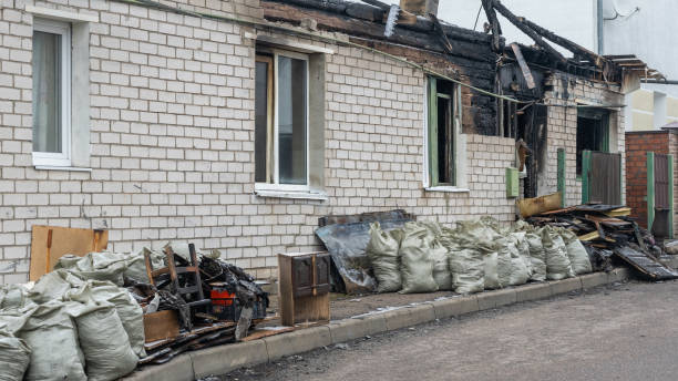 Professional Fire Damage Repair technician working in Rosedale, MD